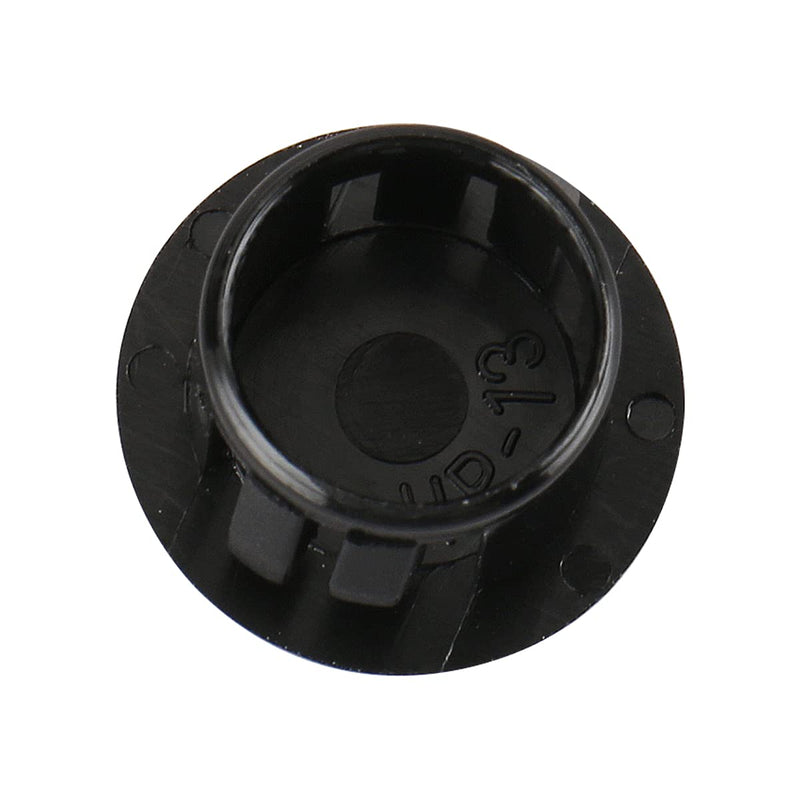 Baomain Plastic Black Locking Hole Plugs Panel Hole Diameter 1/2" (12.6mm) HP-13 Pack of 100