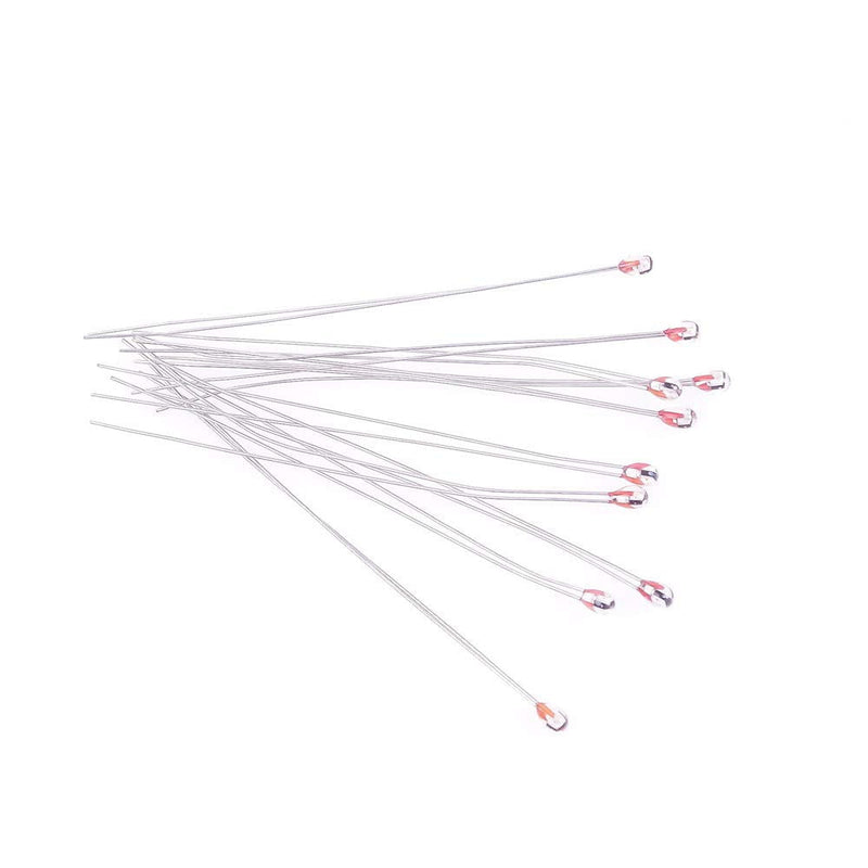ANGEEK 10 pieces 100K ohm NTC 3950-1% thermistor glass resistance temperature sensor for 3D printer Reprap