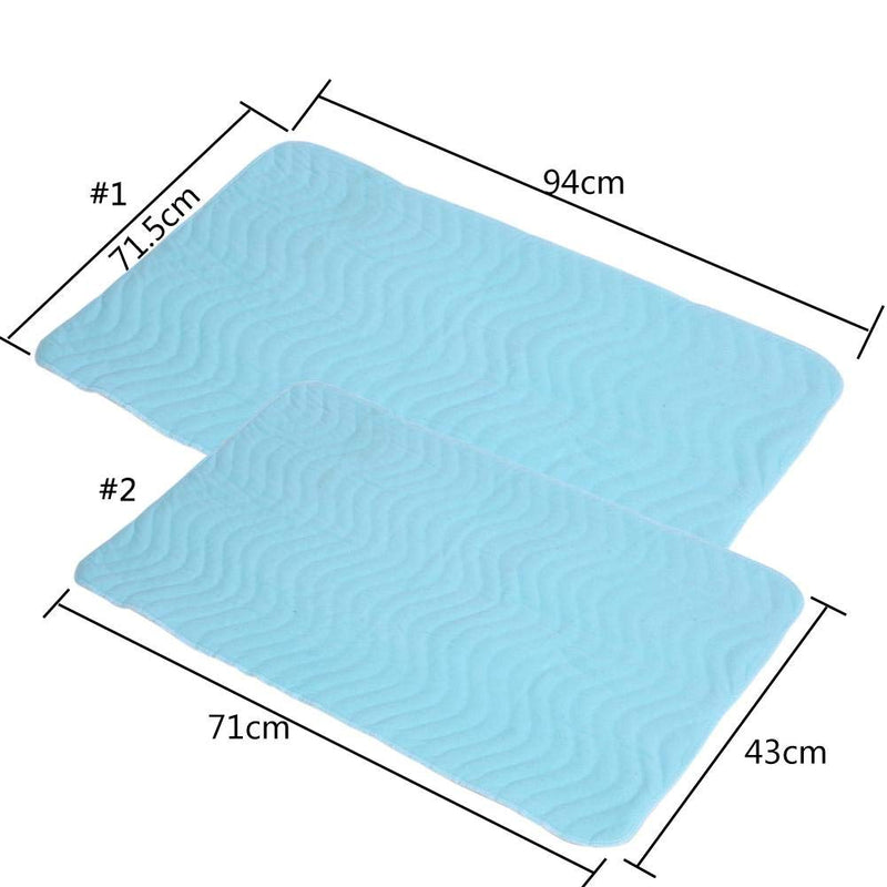 2 Sizes Super Absorbent Washable Reusable Urine Incontinence Mat, Breathable Incontinence Duvets Leak-proof Elderly Care Diaper, Breathable Nursing Pillow(L) L