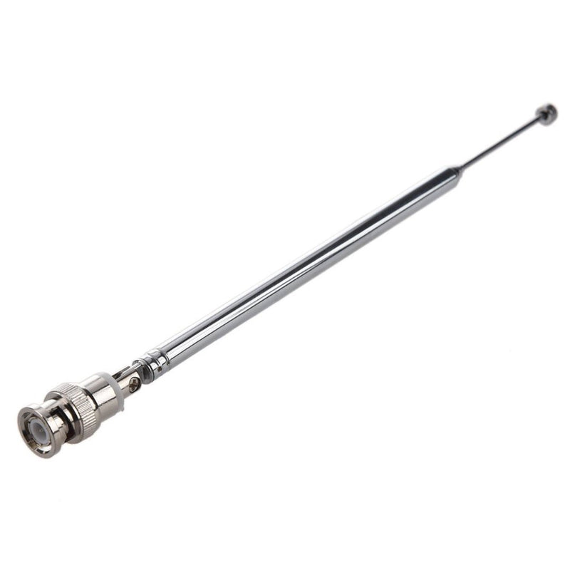 E-outstanding 7 Section Telescopic BNC Male Swivel Antenna,for TV FM Radio Scanners Remote Receivers,and Other Electronics Products