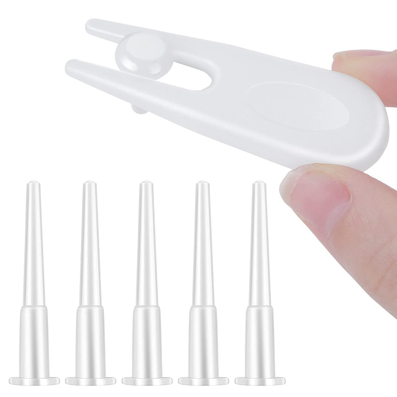 Aster Yoga Ball Fitness Exercise Ball Air Stopper Plug Pin Adapter Kit, Exercise Ball Plug Replacement Kit 5Pcs Large Plug& 1 Remover