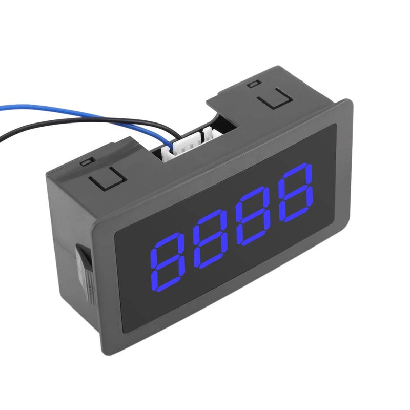 Pulse Counter Digital Light Barrier-Samfox Electronic Counter Display, LED 4-digital 0-9999 Up/Down Digital Counter - Panel Counter DC 8-24V 30mA (Color : Blue)