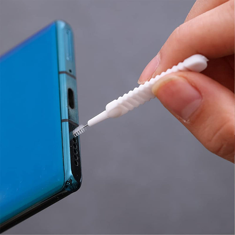 ELANE 30 Pcs Mini Brushes Set for Mobile Phone Holes Shower Cleaning Tooth Scrubber Anti-Clogging Gap Suit for Home Kitchen Bathroom