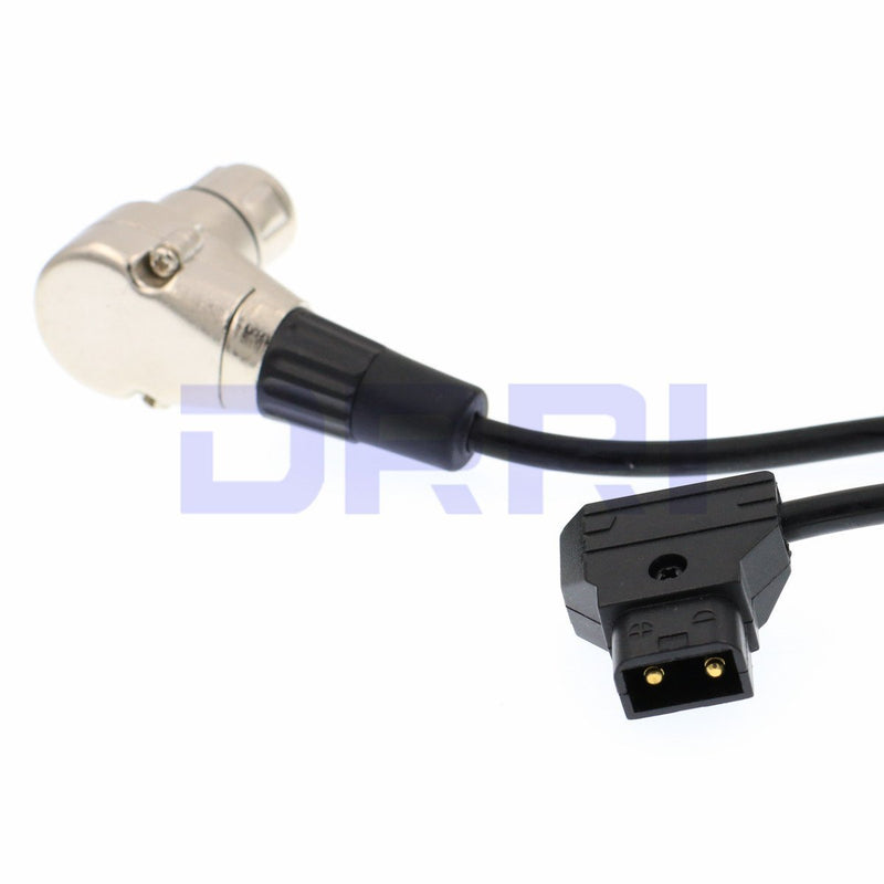 DRRI D-Tap to XLR 4-pin Female Right Angle Power Cable for DSLR Camcorder/ARRI Camera Monitor (R4xlr-Dtap TTC) R4xlr-Dtap TTC