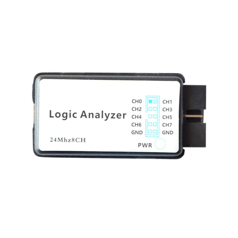 HiLetgo USB Logic Analyzer Device With EMI Ferrite Ring USB Cable 24MHz 8CH 24MHz 8 Channel UART IIC SPI Debug