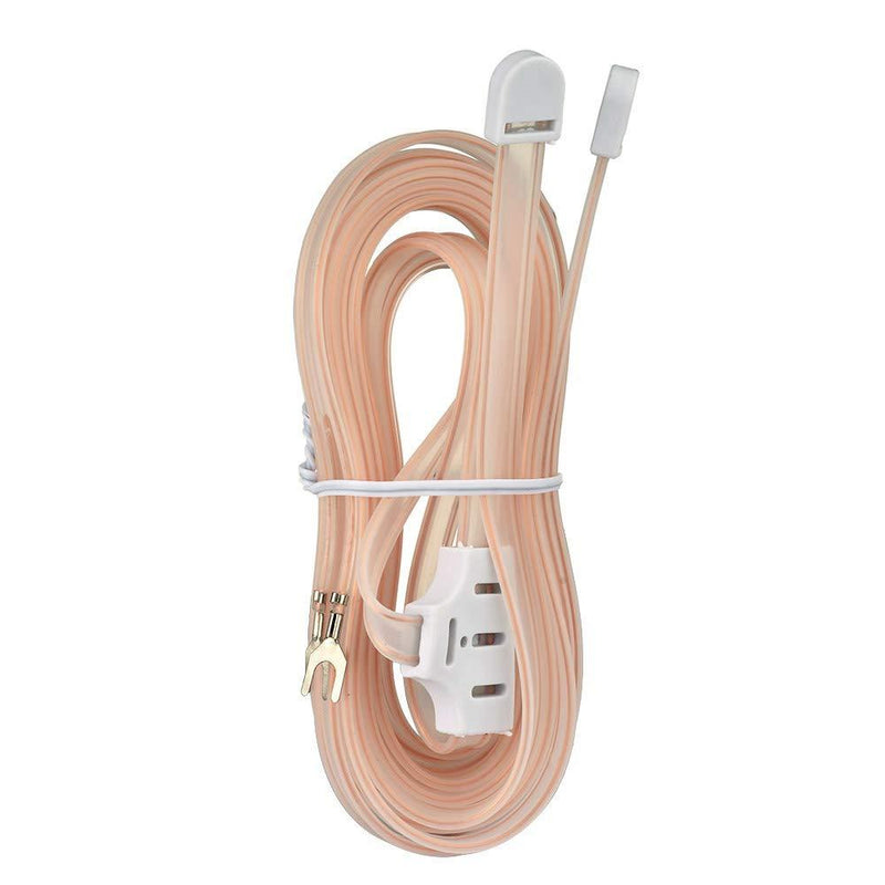 Bingfu FM Dipole Antenna 300 Ohm FM Antenna with 2 Pin Bare Wire Twin Lead for Indoor Digital HD Radio Table Top FM Radio Home Stereo Receiver AV Audio Vedio Home Theater Receiver HDTV TV Tuner