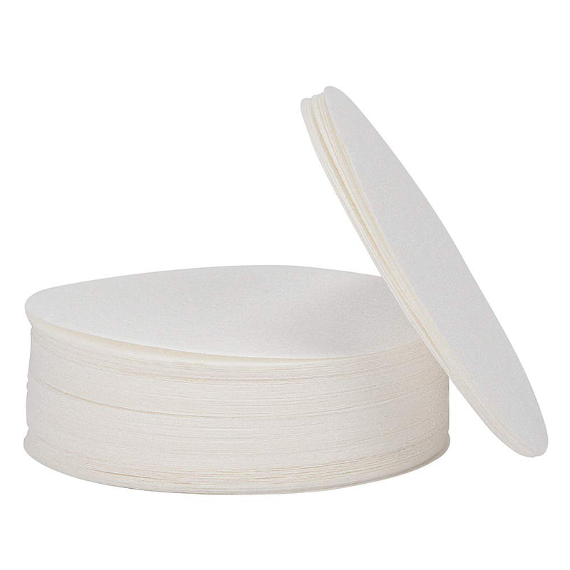 Labasics Quality filter paper round, cellulose filter paper with 55 mm diameter and a filtration speed of 20 microns, pack of 100 pieces 55 mm diameter white