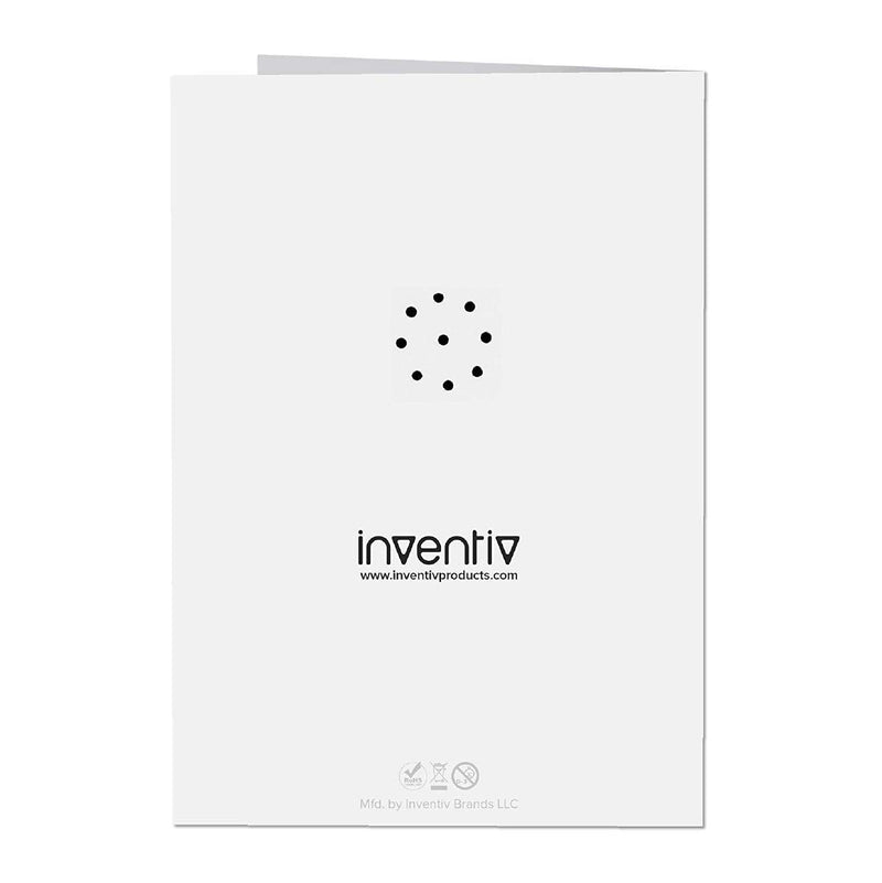 2 Pack, Inventiv 30 Second Recordable DIY Greeting Card, Voice Recorder Module, Blank White/Apply Custom Design Artwork 2 Pack