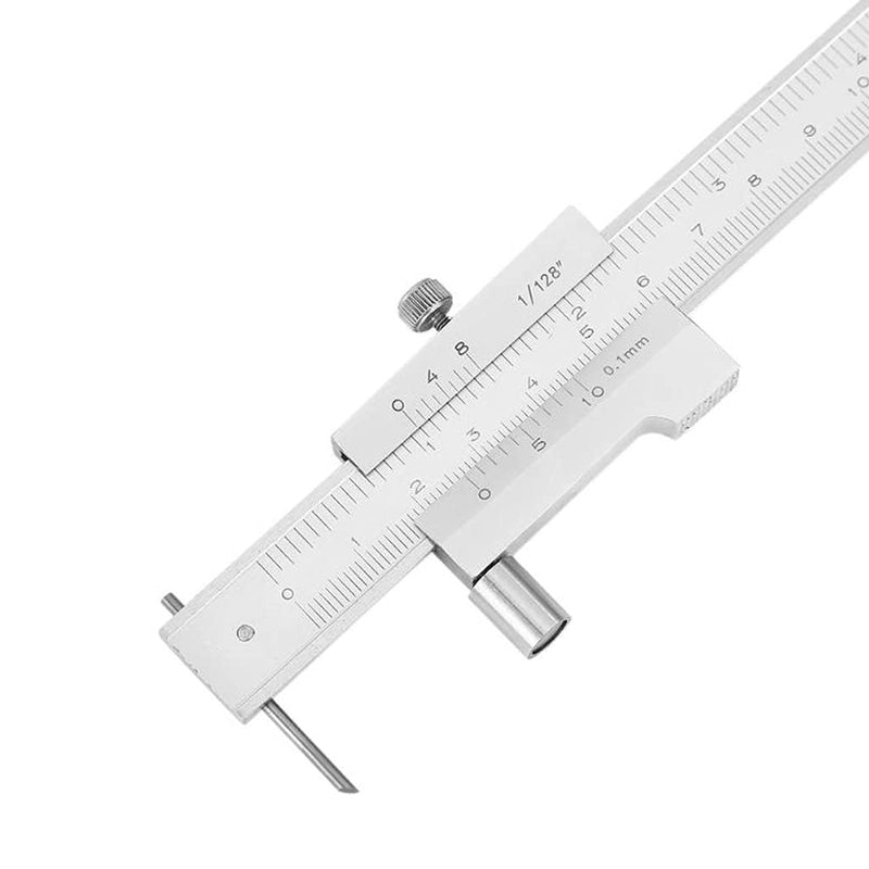 Vernier caliper marking gauge with roller 0-200 mm, stainless steel, portable for iron, wood, plastic