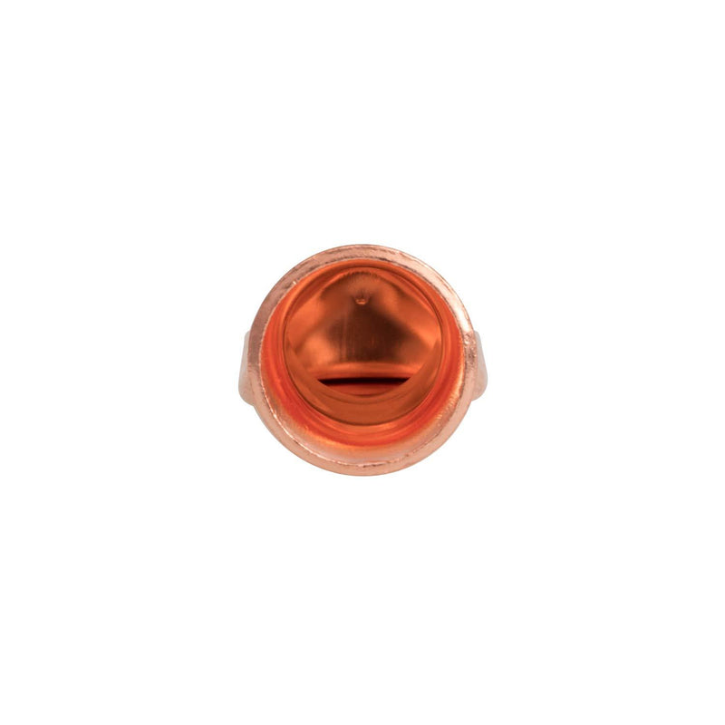 10 PCS 4/0AWG - 1/2''Stud Heavy Duty Copper Terminals,Battery Cable Crimp Lugs,Battery Cable Ends, Bare Copper Eyelets Tubular Ring Terminals,Closed End Crimp Electric Connectors