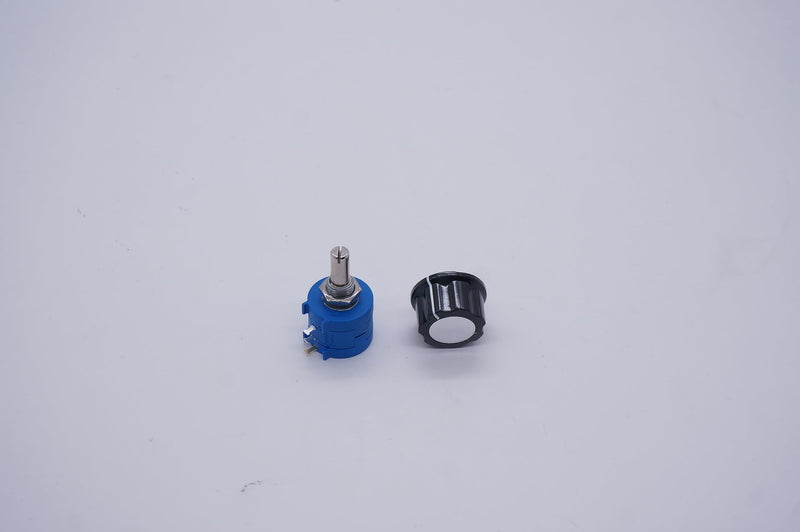 Taiss/2pcs potentiometer 10k Ohm 10-speed rotary wire, precision multi-gang wire, adjustment resistor + 2pcs button 3590S-2-103L