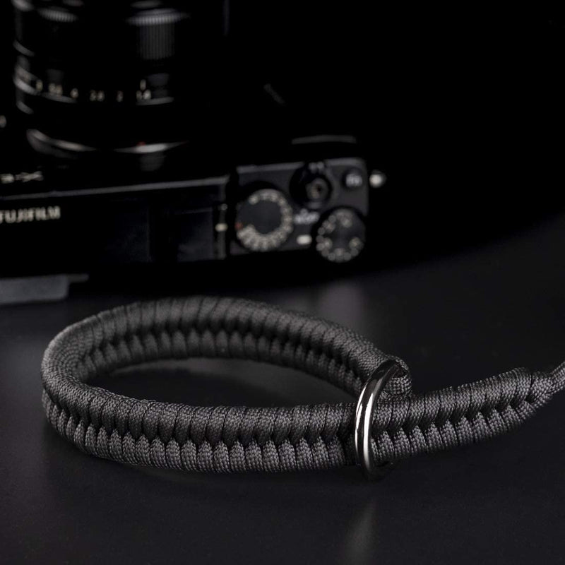 Camera Wrist Strap - Paracord High-end Camera Hand Strap Wrist Lanyard for DSLR or Mirrorless Camera Black