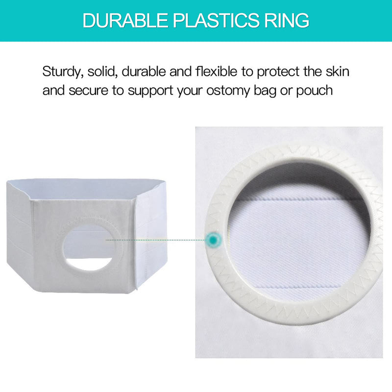 Medical Ostomy Belt Ostomy Hernia Support Belt Abdominal Binder Brace Abdomen Band Stoma Support For Colostomy Patients to Prevent Parastomal Hernia Stoma Opening- Men Or Women- Size L Large (Pack of 1)