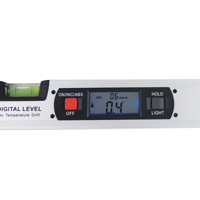 Protractor Ruler Tool Gauge Spirit Level 42cm 420mm 16.5" Long Digital Inclinometer Protactor with Magnetic Base Protractor