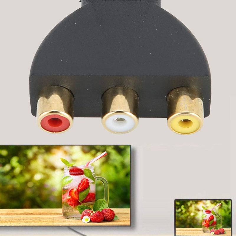 Belissy HDMI to AV Adapter -HDMI to RGB for Component Converter 1080P Audio and Video Synchronization Adapter