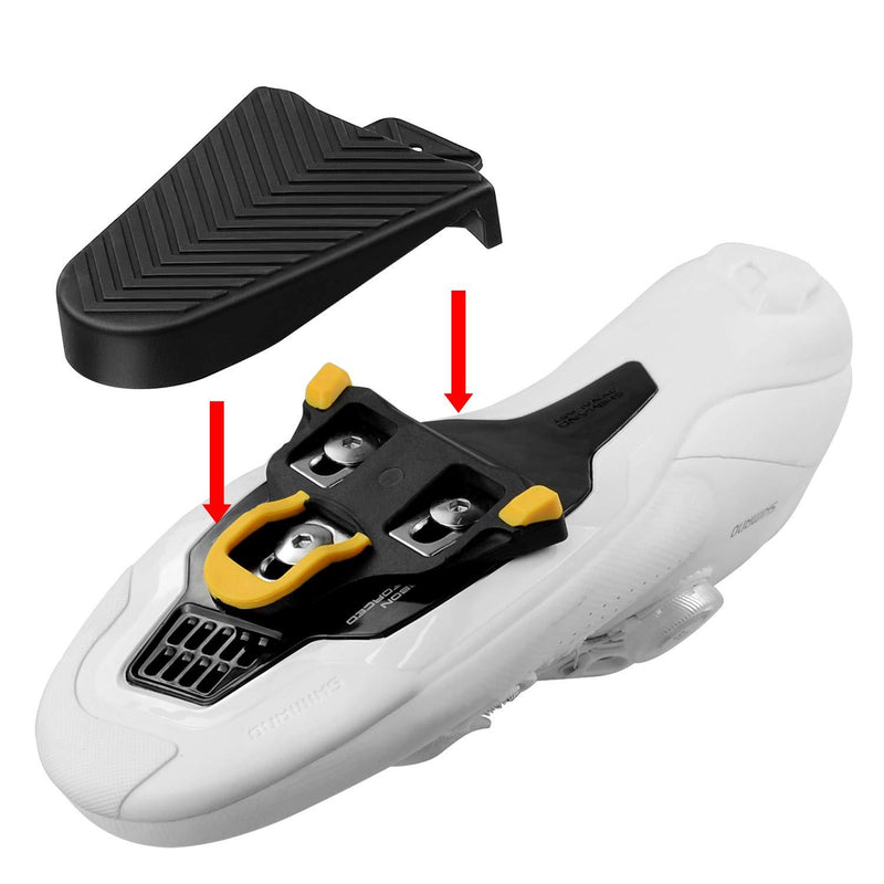 Thinvik Bike Cleat Rubber Cover Set for Shimano SPD-SL Cleats (Only Work for SH10 SH11 SH12 Road Bike Cleats)