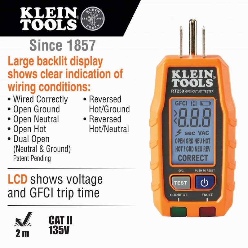Digital Multimeter Premium Electrical Test Kit with Non-Contact Voltage Tester, Receptacle Tester, Test Leads Klein Tools 69355
