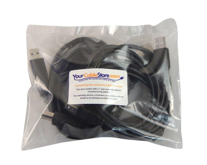 Your Cable Store Five Pack Black 3 Foot USB 2.0 Male A to Male B Printer/Scanner Cables 03 Ft 5 Pack