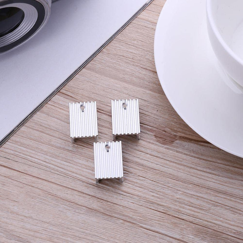PENGLIN 30pcs TO-220 Aluminum Heatsink and Insulator/Mounting Kit for MOSFET Transistors, 10pcs each of 3 different sizes of TO-220 heatsinks