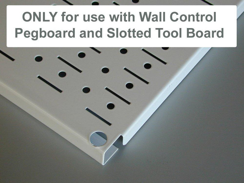 Wall Control Pegboard 14in Accessory Hanger Tool Holder Bracket Pegboard Accessory for Wall Control Pegboard and Slotted Tool Board – Black