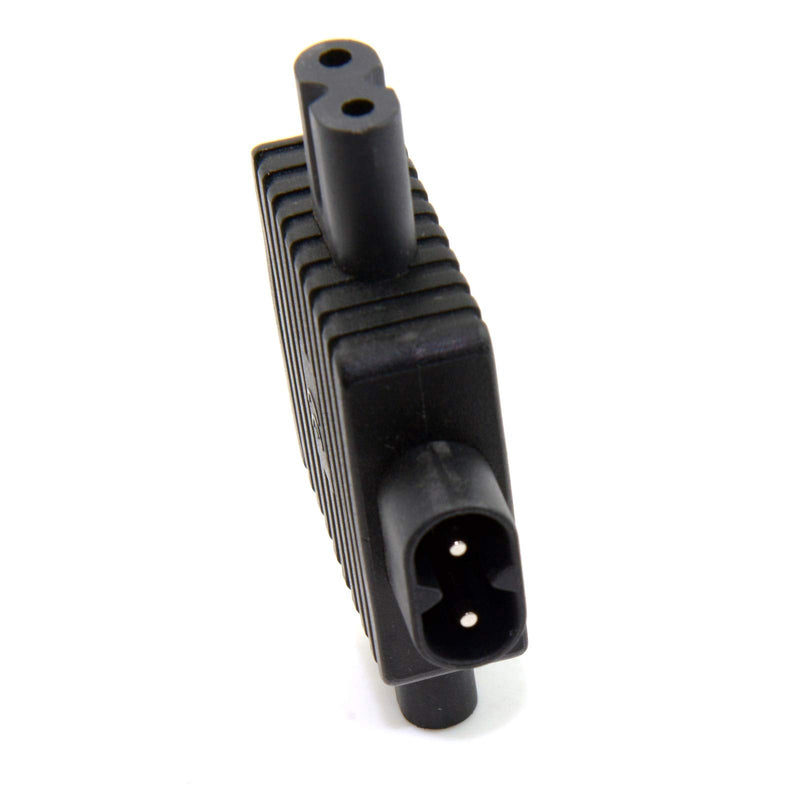 CY IEC 320 Figure 8 C8 Male to 3X Female C7 Splitter Power Adapter for Power Supply 1 in 3 Out