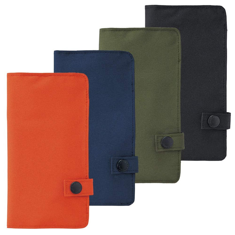 LIHITLAB Slim Pen Case, 7.5 x 4.3, Black (A7585-24) (A-7585-24)