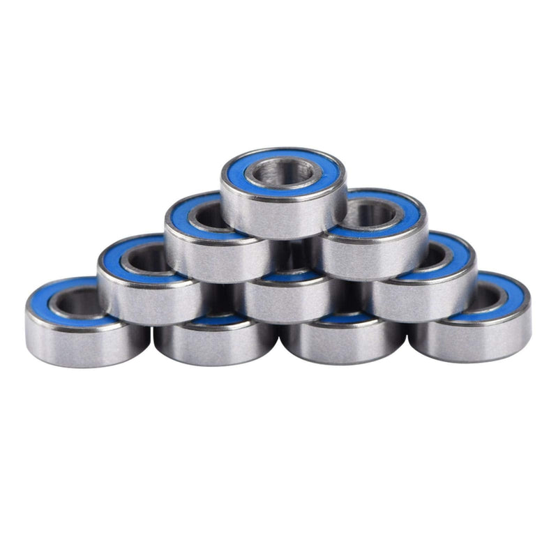 Replacement Precision Ball Bearings, Flanged Ball Bearings, 5x11x4mm Bearing, Mr115-2rs Bearing Steel Double Shielded Deep Groove Ball Bearing for Rail Track Linear Motion System