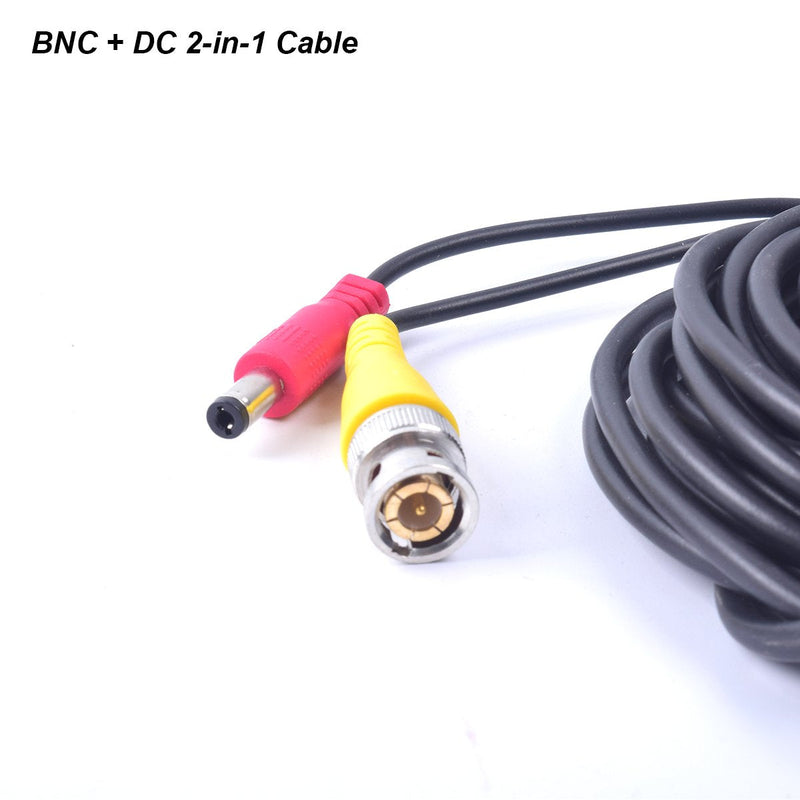 65 Feet EKYLIN All-in-One BNC Video Extension Cable with Power DC Connector for Security Camera Home Surveillance CCTV Closed-Circuit TV System 20m/65ft