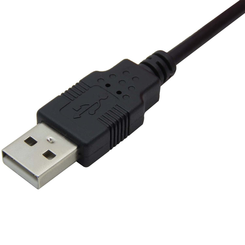 CABLEDECONN USB A to DC 3.5 mm/1.35 mm 5 Volt DC Barrel Jack Power Cable