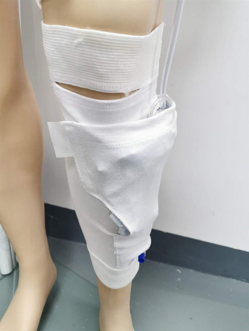 Collection Leg Bag Sleeve - Catheter Urine Drainage Bags Calf Holder Strap for Incontinence (S)