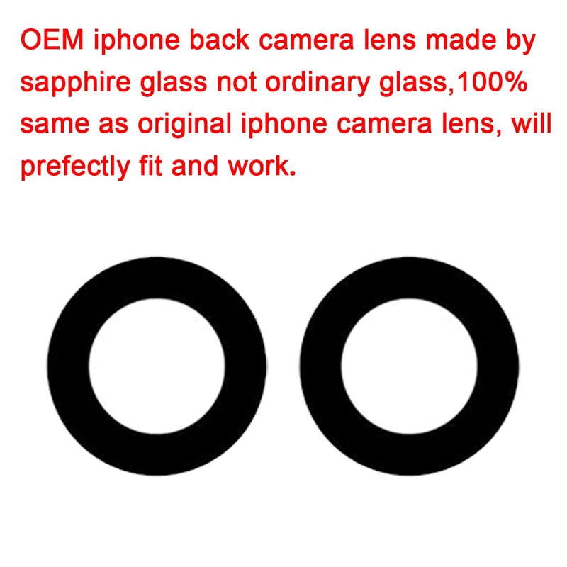 Perzework OEM Back Rear Camera Lens Glass Replacement Suitable for iPhone SE 2020 / SE 2022/8 / 7 with pre-Installed Adhesive and Reparing Toolkit