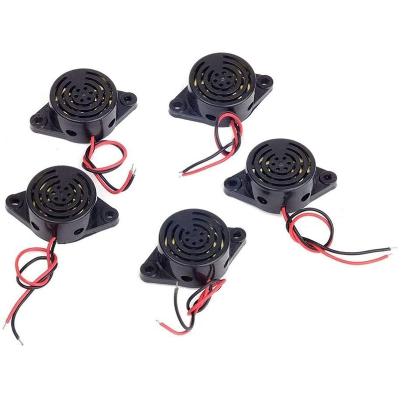 GZLCEU Pack of 10 Piezo Buzzers, Continuous Tone Electronic Buzzer 3V 24V Sound Intermitent Beep for Computer Printer Vehicle Electronics Alarm Systems