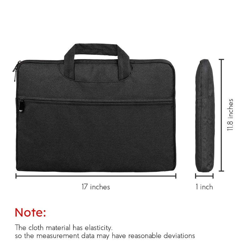Carrying Bag for BOIFUN 17.5 Inch Portable DVD Player, Travel Laptop Sleeve Bag, Carry On Handle Case for Computer Notebook MacBook,Black