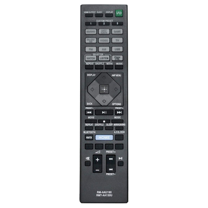 New RMT-AA130U RM-AAU190 Replace Remote Control fit for Sony Home Theatre AV Receiver STR-DH550 STR-DH750 STR-DN1060 STR-DN860 STRDH550 STRDH750 STRDN1060 STRDN860 Theater