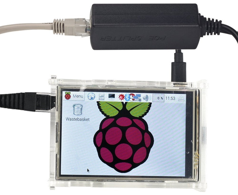 UCTRONICS PoE Splitter Gigabit 5V - Micro USB Power and Ethernet to Raspberry Pi 3B+, Work with Echo Dot, Most Micro USB Security Camera and Tablet - IEEE 802.3af Compliant