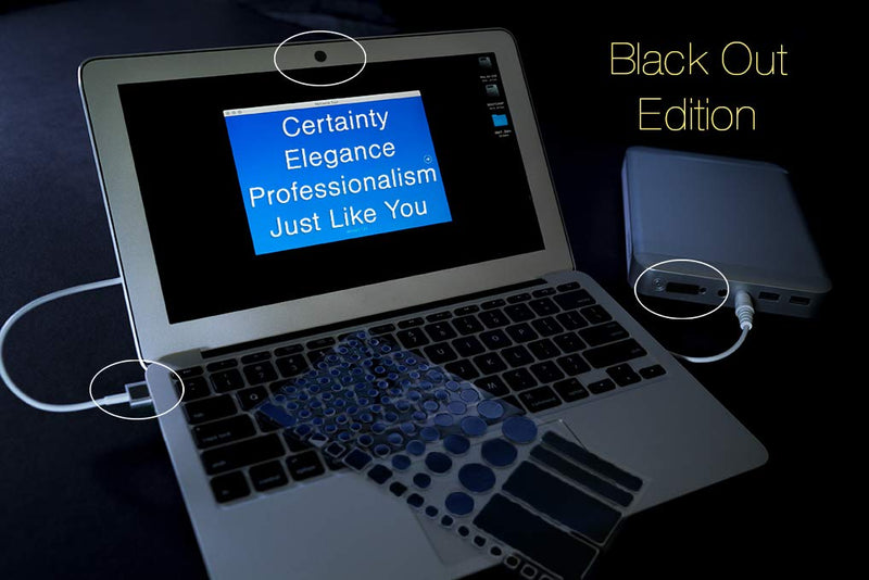 LIGHT DIMS Black Out Edition - Light Blocking LED Covers Routers, Electronics and Appliances and More. Blocks 100% of Light, in Retail Packaging.