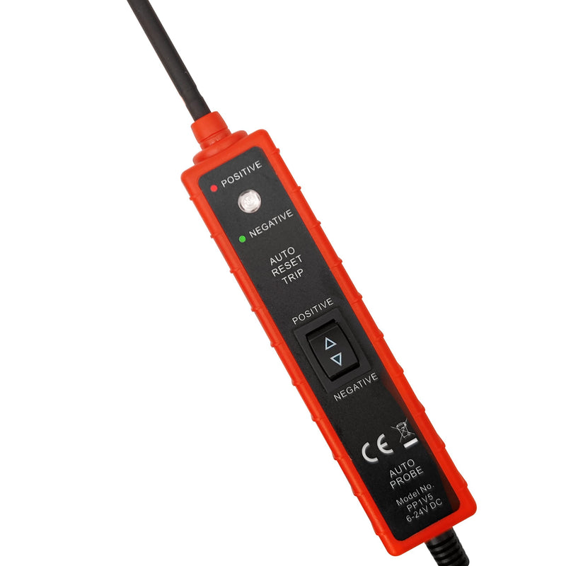 ZKTOOL 6-24V car circuit tester, electrical tester with circuit probe, continuity tester, current tester, voltage tester for test lamp, polarity test, open circuit test, diode test, ground test, power meter