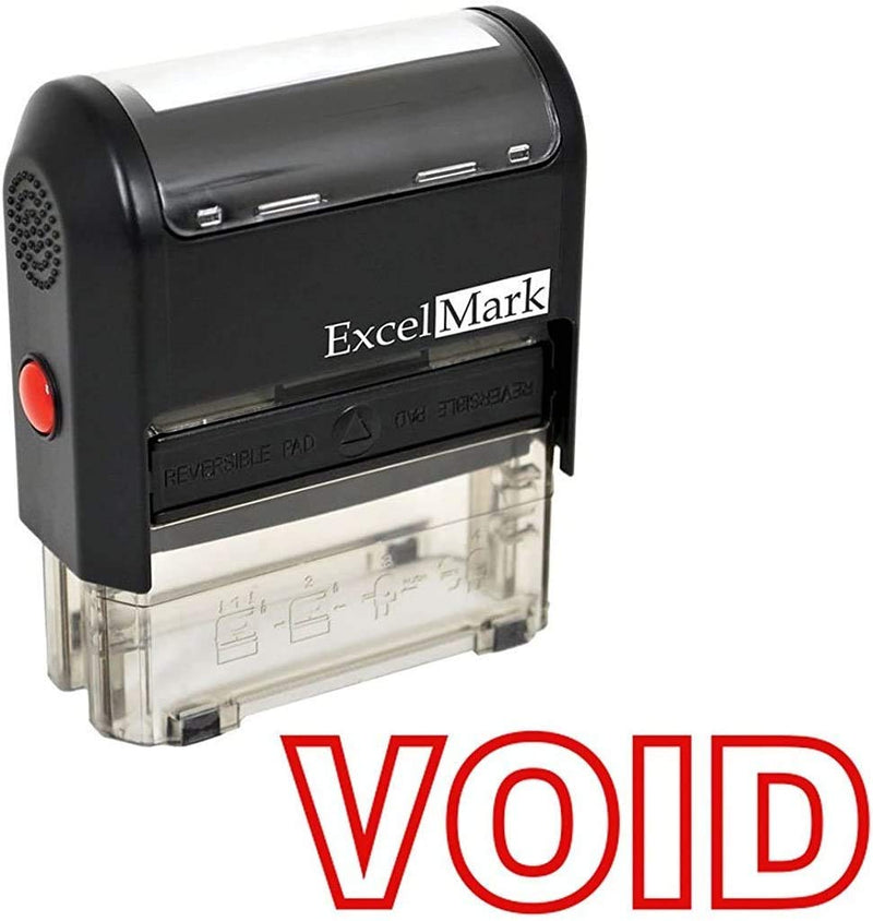 Void Self Inking Rubber Stamp - Red Ink