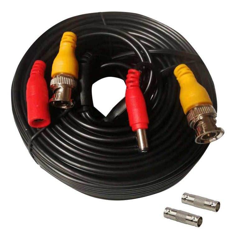 InstallerCCTV 100ft HD Video Power All-in-One Pre-Made Cable for DVR Surveillance Security CCTV Camera RCA BNC Cable Extension Cord Lead