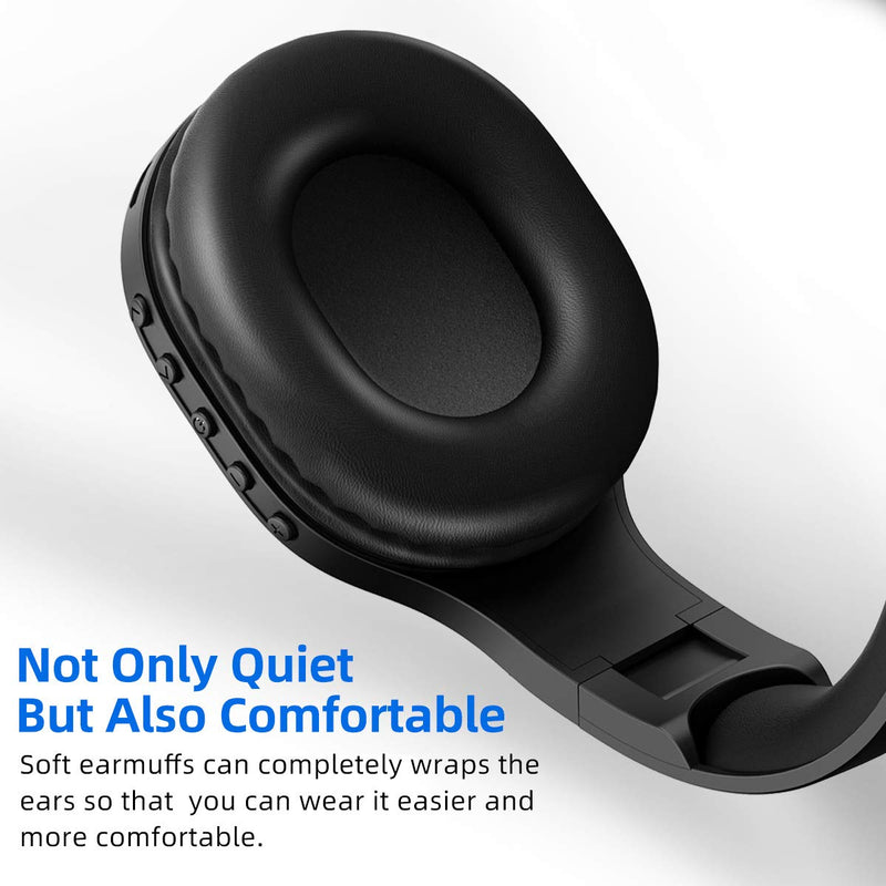 Rechargeable and Portable Personal FM Radio Headphones with Best Reception, Walkman Wireless Headset FM Radio Ear Muffs for Jogging, Mowing, Cycling, Meeting FM Receiver