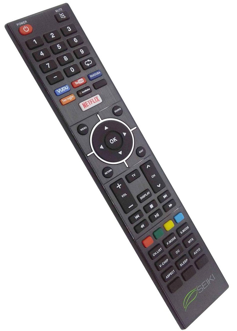 New SEIKI Smart TV Remote Control for Seiki SE32HY19T Smart tv Remote with Netflix VUDU YouTube Pandora Keys