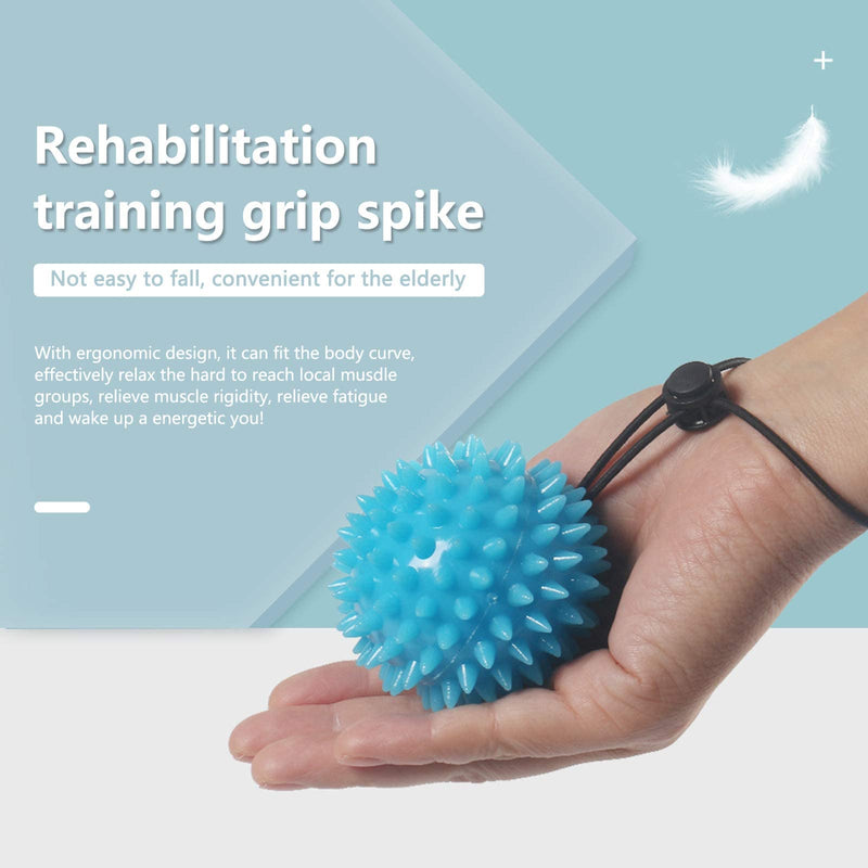 Hand balls for exercise and physical therapy (2 Pack) - Adjustable Wrist Strap to Prevent Falling - for Kids, Elderly and Adults - 2 resistance levels stress relief ball Relieve Wrist & Thumb Pain