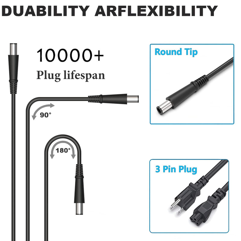 90W 65W Laptop Adapter Charger Fit for HP Pavilion 20'' 21''22'' 23'' All in One Desktop PC 24-g020 18-5110 19-2304 20-B010,19V 4.74A HP Probook 6560b 6570b 6470b 4530s 4540s 7.4*5.0mm AC Power Supply