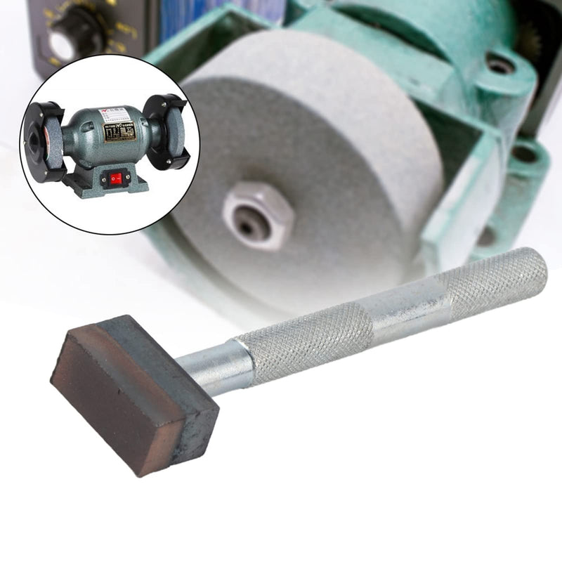 Grinding wheel dresser, diamond wheel stone dresser tool, table grinder Commando with flat, coated surface for correct dressing