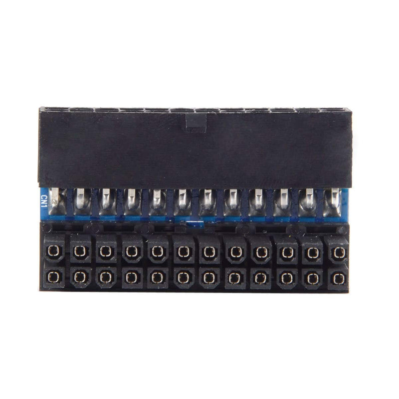 Cablecc ATX 24Pin Female to 24pin Male 90 Degree Power Adapter Mainboard Motherboard for Desktops PC Supply