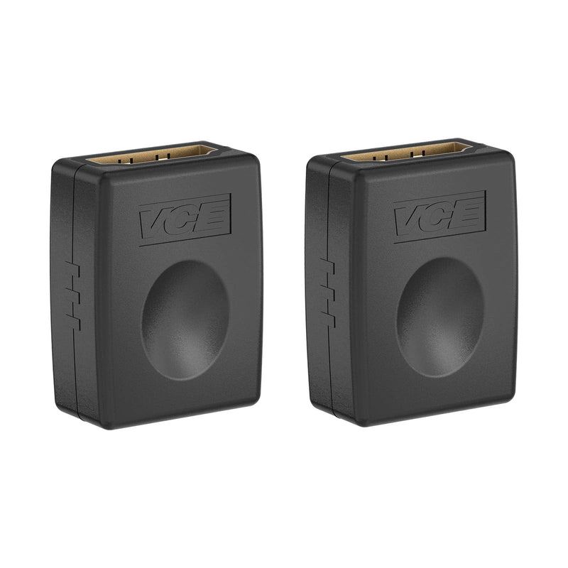 VCE HDMI Coupler HDMI Female to Female Connector 4K HDMI to HDMI Adapter, 2 Pack