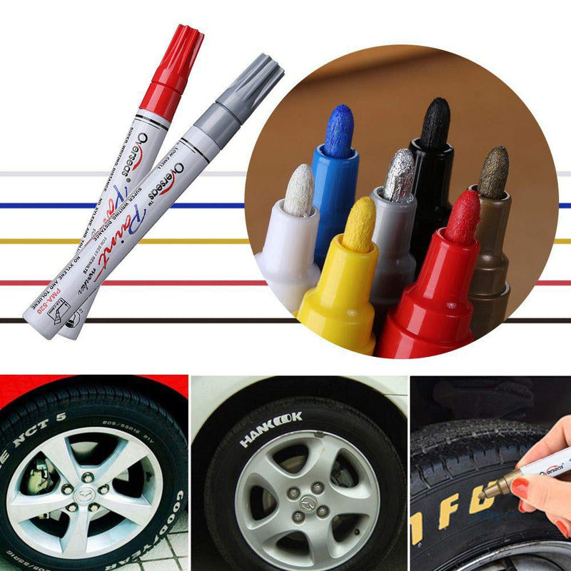 Paint Pens Paint Markers on Almost Anything Never Fade Quick Dry and Permanent, Oil-Based Waterproof Paint Marker Pen Set for Rocks Painting, Wood, Fabric, Plastic, Canvas, Glass, Mugs, DIY Craft