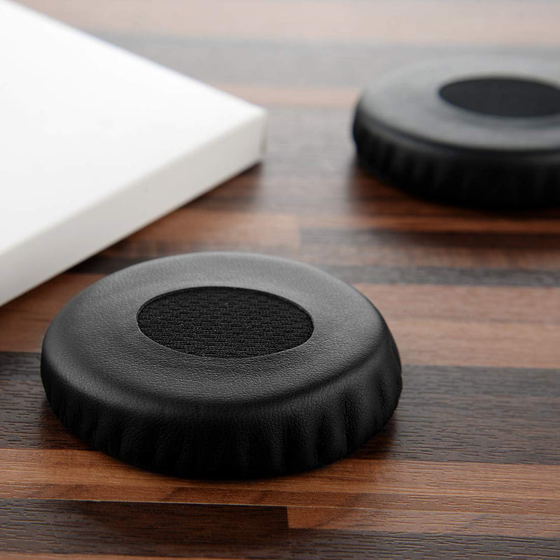 Geekria QuickFit Protein Leather Replacement Ear Pads for Bose On-Ear OE2, OE2i Headphones Earpads, Headset Ear Cushion Repair Parts (Black)