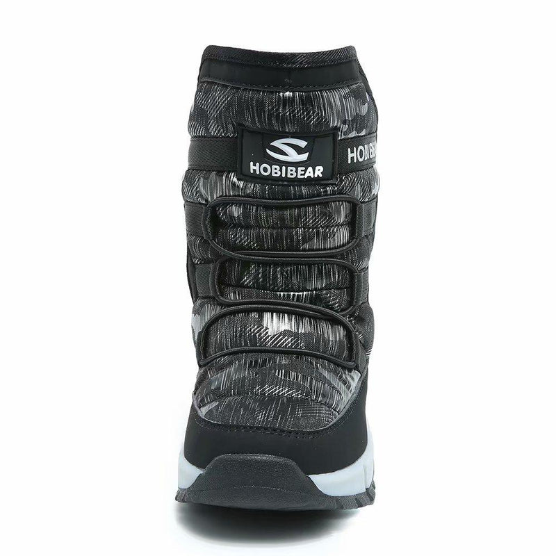 GUBARUN Boys Snow Boots Winter Waterproof Slip Resistant Cold Weather Shoes (Toddler/Little Kid/Big Kid) 5.5 Toddler Black 1
