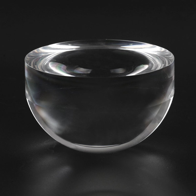 BIJIA 3.2 inch Acrylic Paperweight Magnifier Reading Magnifying Glass - Dome Magnifier/Paperweight Optical Half Ball Lens with White Box(80mm) 3.2 Inch Dome Magnifier With White Box